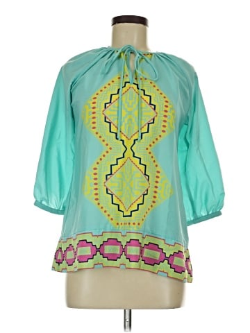 Britt Ryan 3/4 Sleeve Silk Top (view 1)