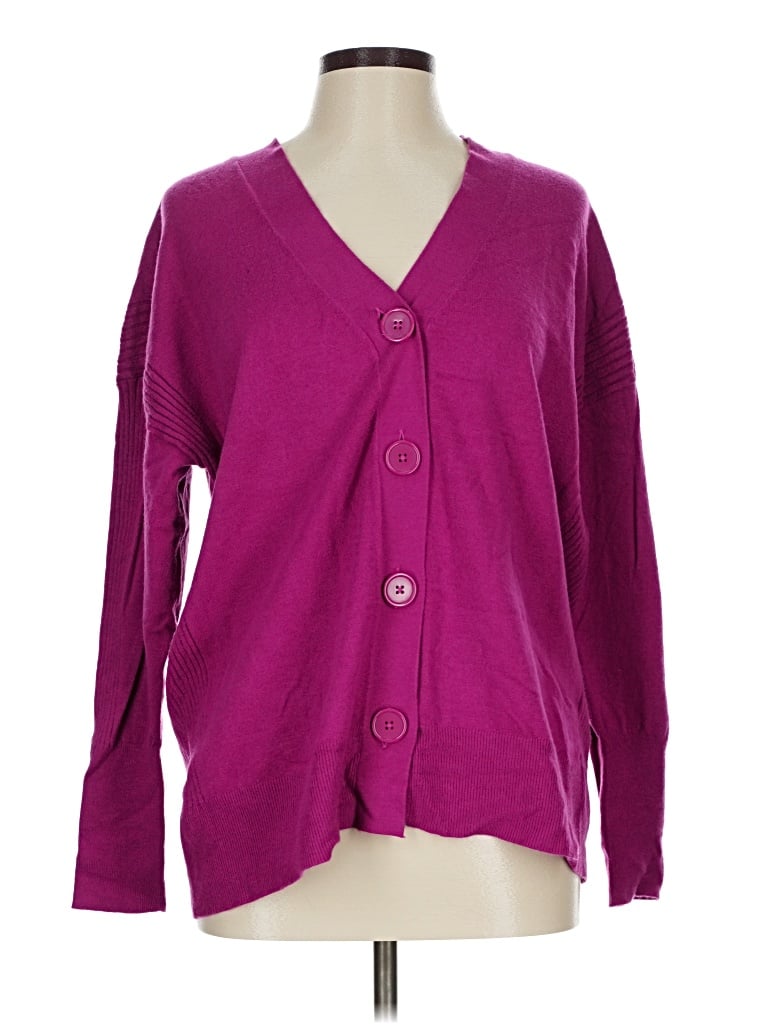 Pre-owned Cyrus Cardigan Sweater In Purple