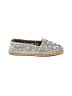 Burberry 100% Leather Paisley Silver White Perforated Leather Espadrilles Size EU 36 - photo 1