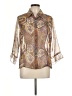 Nicola 100% Polyester Paisley Ivory 3/4 Sleeve Blouse Size L - photo 1