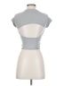 Zara Gray Short Sleeve Top Size S - photo 2