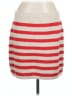 A New Day Stripes Red Tan Casual Skirt Size L - photo 1