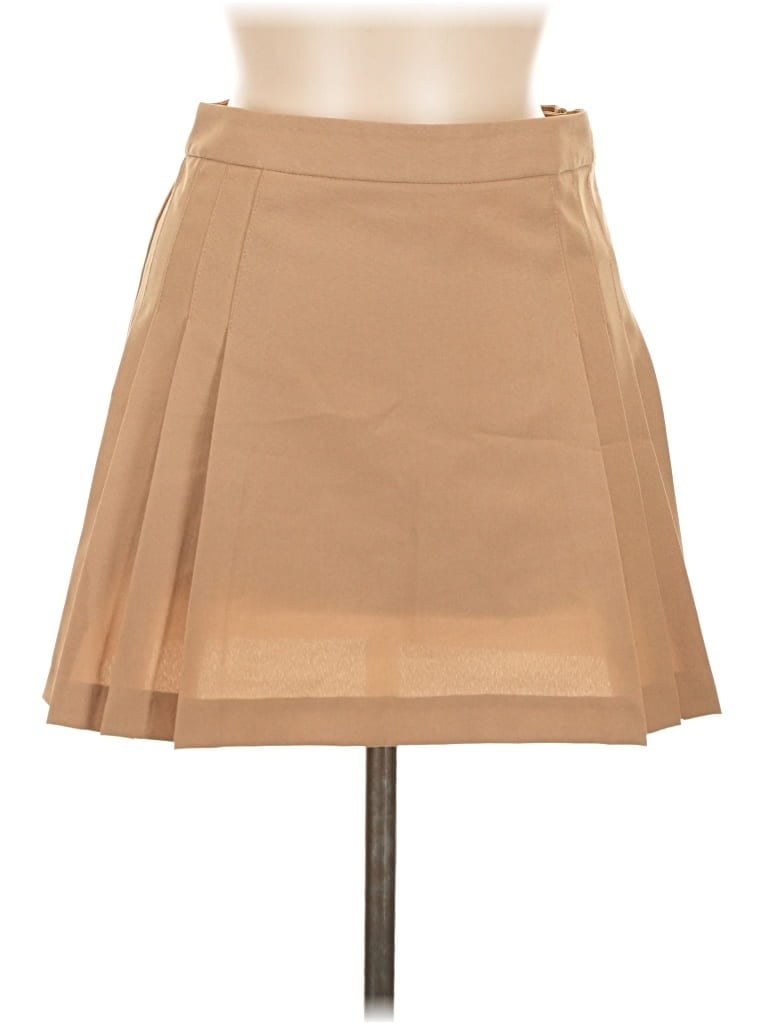 Pre-owned Asos Design Formal Skirt In Tan