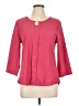 Unbranded 100% Polyester Pink 3/4 Sleeve Blouse Size L - photo 1