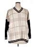 Joseph A. Plaid Ivory Pullover Sweater Size XL - photo 1