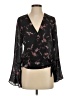 Parker 100% Polyester Black Long Sleeve Blouse Size XS - photo 1