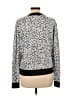 Firth Animal Print Silver Gray Pullover Sweater Size L - photo 2