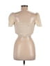 Zara Ivory Short Sleeve Top Size M - photo 2