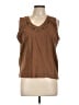 Assorted Brands Brown Sleeveless Top Size L - photo 1