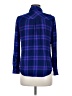 Rails 100% Rayon Plaid Blue Long Sleeve Button-Down Shirt Size M - photo 2