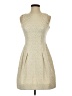 Cynthia Steffe Ivory Gold Cocktail Dress Size 0 - photo 1