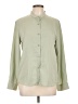 DAZY 100% Polyester Solid Green Long Sleeve Blouse Size L - photo 1