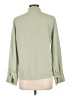 DAZY 100% Polyester Solid Green Long Sleeve Blouse Size L - photo 2