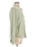 DAZY 100% Polyester Solid Green Long Sleeve Blouse Size L - photo 4