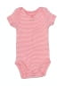 Carter's 100% Cotton Stripes Red Short Sleeve Onesie Size Newborn - photo 1