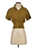 Madewell Brown Short Sleeve Blouse Size XXS - photo 1