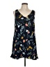 Cooper & Ella 100% Polyester Floral Blue Casual Dress Size Lg (3) - photo 1
