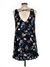 Cooper & Ella 100% Polyester Floral Blue Casual Dress Size Lg (3) - photo 2