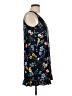 Cooper & Ella 100% Polyester Floral Blue Casual Dress Size Lg (3) - photo 4