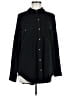 Lou & Grey Black Long Sleeve Button-Down Shirt Size M - photo 1