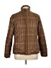 Lands' End 100% Polyester Plaid Brown Jacket Size 14 - 16 - photo 1