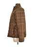 Lands' End 100% Polyester Plaid Brown Jacket Size 14 - 16 - photo 5