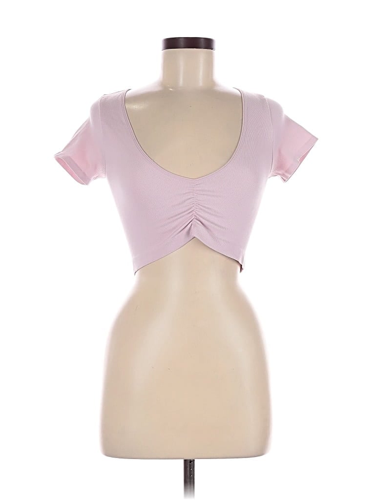 Pre-owned Out From Under Short Sleeve T-shirt In Pink