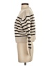 Vince. Stripes Tan Wool Pullover Sweater Size S - photo 5