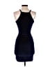 Boohoo Solid Blue Cocktail Dress Size 4 - photo 2