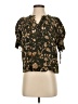 Ulla Johnson 100% Silk Brown Short Sleeve Silk Top Size 2 - photo 1