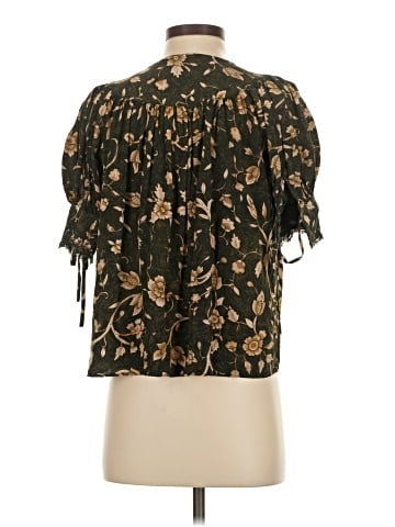 Ulla Johnson Short Sleeve Silk Top (view 2)