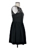 Aqua Solid Black Cocktail Dress Size S - photo 4
