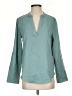 Shein 100% Polyester Teal Long Sleeve Blouse Size S - photo 1
