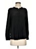 J.Crew 100% Silk Black Long Sleeve Silk Top Size XS - photo 1