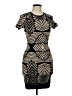 Presley Skye Chevron-herringbone Black Cocktail Dress Size M - photo 1
