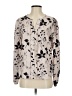 Emery Rose Floral Ivory Long Sleeve Blouse Size S - photo 1