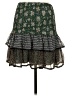 Allison 100% Polyester Paisley Green Casual Skirt Size S - photo 2