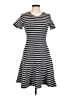Theory Stripes Gray Casual Dress Size 8 - photo 1