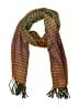 D&Y 100% Acrylic Houndstooth Brown Orange Scarf One size - photo 1