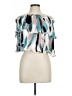 Shein 100% Polyester Teal Short Sleeve Blouse Size 12 - photo 1