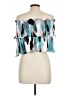 Shein 100% Polyester Teal Short Sleeve Blouse Size 12 - photo 2