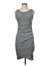 Leith Solid Gray Casual Dress Size M - photo 1