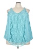 Suzanne Betro Teal Sleeveless Blouse Size 4X - photo 1