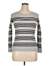 George Stripes Silver Pullover Sweater Size XL - photo 1