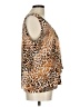 Anthony Original 100% Polyester Animal Print Brown Sleeveless Blouse Size L - photo 4