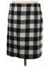 Talbots Checkered-gingham Gray Wool Skirt Size 6 - photo 2