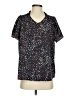 Hailey & Co. Stars Black Short Sleeve Blouse Size S - photo 1