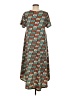 Lularoe Print Green Casual Dress Size M - photo 2