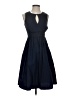 eShakti Solid Blue Cocktail Dress Size 0 - photo 1