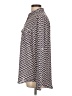 Ann Taylor LOFT 100% Polyester Chevron-herringbone Ivory Long Sleeve Blouse Size L - photo 5
